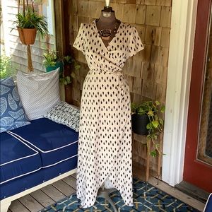 Stunning Wrap Maxi Dress, Size L